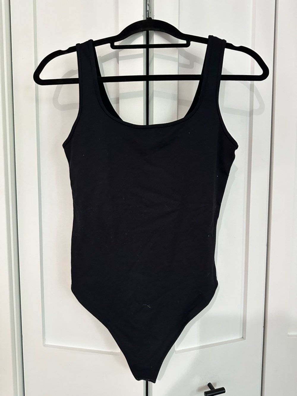 Abercrombie & Fitch Black Scoop-Front Stretch Bodysuit